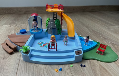 Picine avec toboggan playmobil - picine,