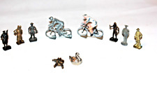 Figurines miniatures et coureurs cyclistes en métal