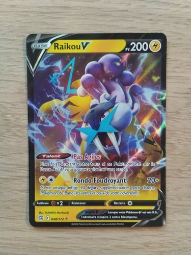 Carte pokémon raikou - pokémon,