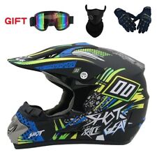 Casque de cross adulte + lunettes + masque + gants