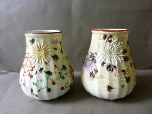 Paire vases porcelaine - paire, de