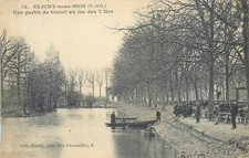 92 CLICHY SOUS BOIS, Une partie de Canot au lac des 7 Iles