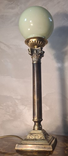 Lampe bronze colonne - bronze,