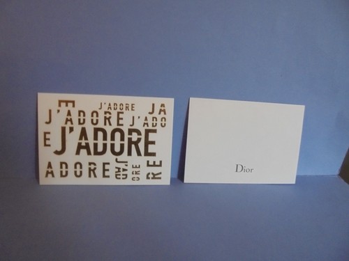 Dior carte publicitaire j - dior,