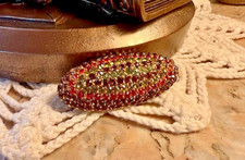 Broche strass multicolore
