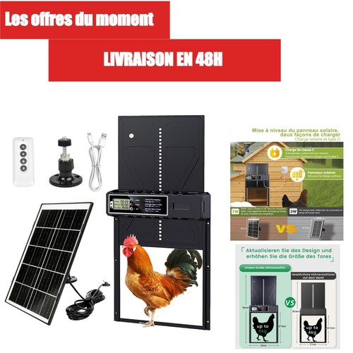 Porte poulailler automatique - poulailler,