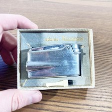 Briquet vintage Ronson Adonis en métal chromé avec boîte d’origine circa 1950