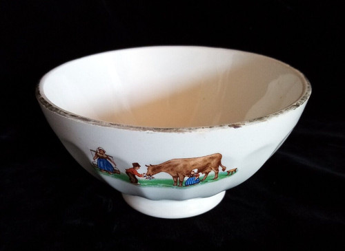 Ancien bol vache - ancien,