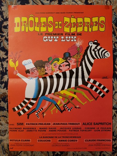 Affiche 1977 droles - droles, zebres