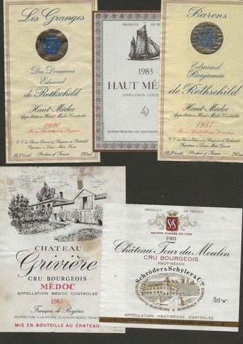 Etiquettes vin haut médoc - vin,