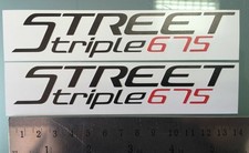 TP Street Triple 675 Fairing Decals / Stickers 