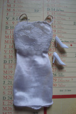 vetement poupée barbie #9852  MIDGE robe + escarpins wedding party  1990 vintage