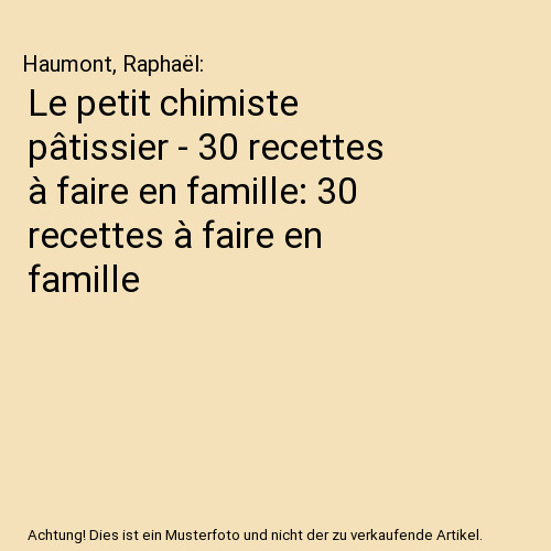 Petit chimiste pâtissier - petit,