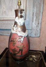 Vase lampe en porcelaine