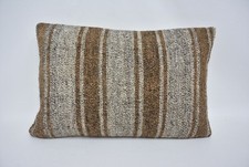 Oreiller gris 16"x24", coussin