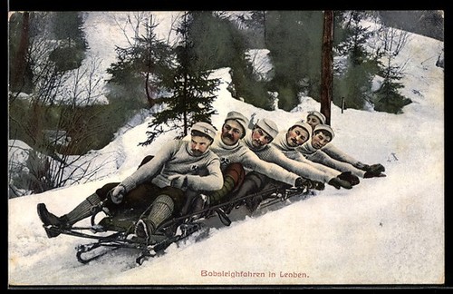Carte postale bobsleigh