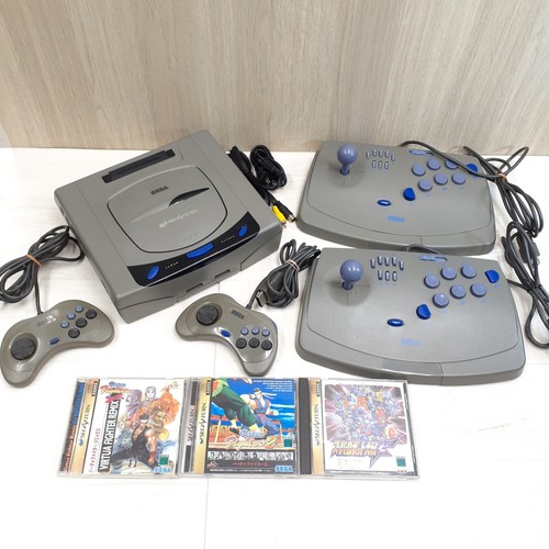 Console sega saturn grise - console,
