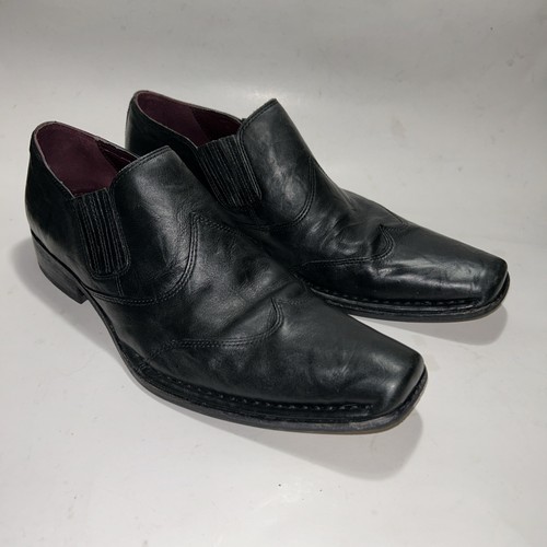 Mens black leather guess - mens,