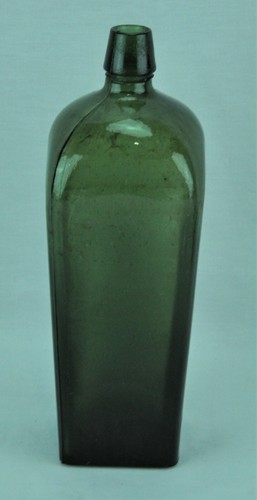 Antique green glass case - antique,