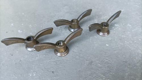 Ecrous papillons ancien - 4x,