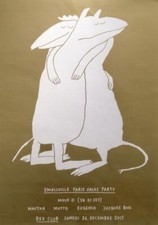 Stefan Marx Rats in love grande lithographie décalée Smallville 2015