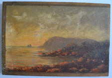 Tableau ancien bord de mer