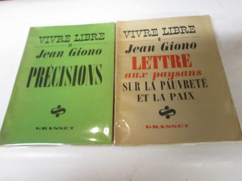 Jean giono vivre libre - jean,