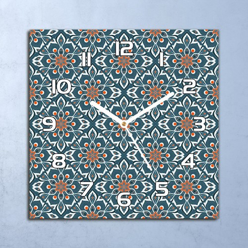 Horloge murale design verre - horloge, en