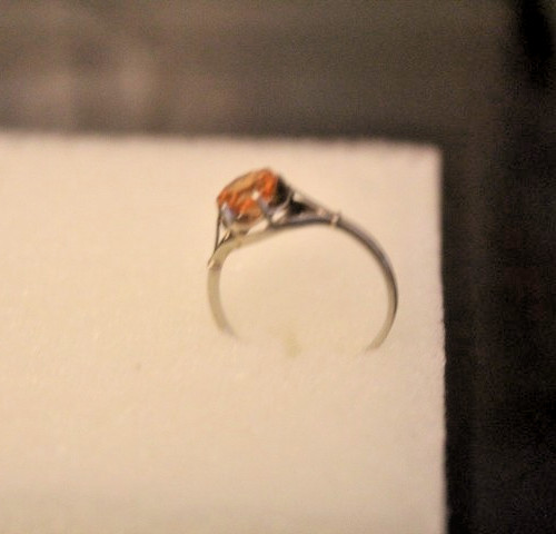 Bague gris 18 - or,