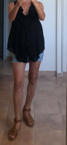 Top blouse bllack noir - top,