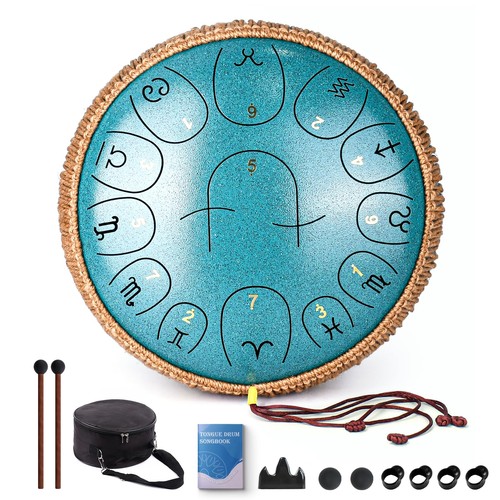 Steel tongue drum inch 13 - tongue, 12
