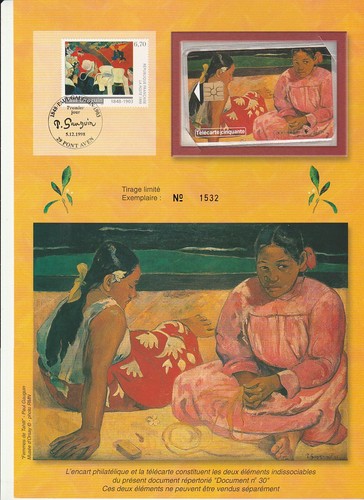 Télécarte cef tableau paul - télécarte,