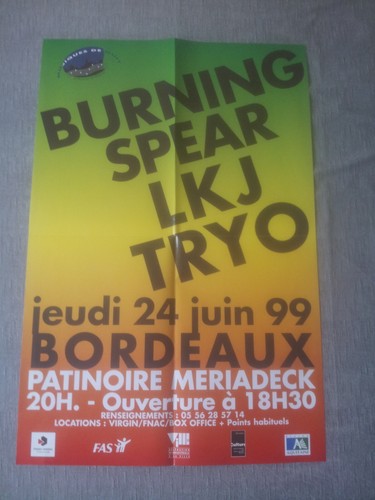 1999 affiche reggae burnin - affiche,