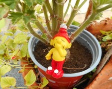 Schtroumpf EMPIRE gnome moqueur yeux fermés Smurf pitufos puffi  H.K  78 RARE