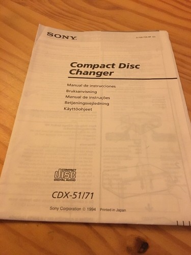 Sony cdx chargeur - chargeur, cd