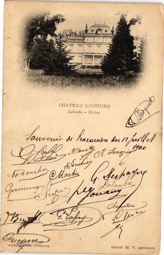 Cpa chateau giscours - cpa,