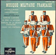MUSIQUE MILITAIRE GARDE REPUBLICAINE CHANTS DES PARTISANS 45T EP BIEM COLUMBIA 