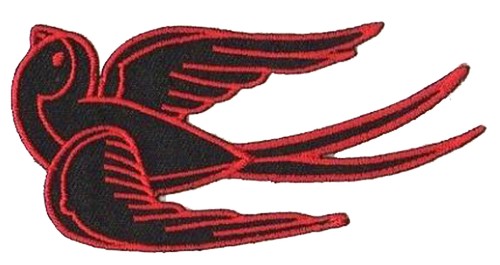Patch écusson hirondelle - , punk