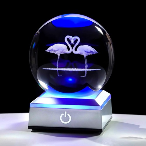 Boule cristal 8 - cristal, 3d