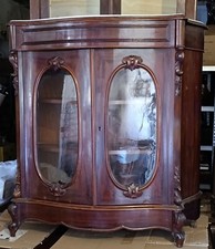 Meuble D'appui Galbé Napoléon III En Acajou.