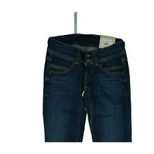 Pepe Jeans Venus Droit Pantalon Stretch Craquage Po Gr. 34 XS W26 L32 Foncé Neuf