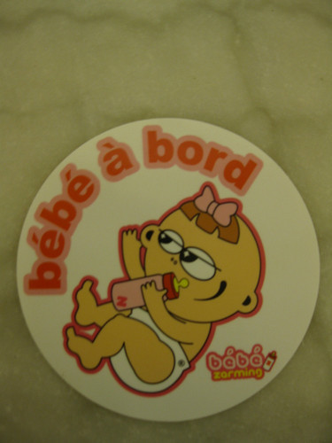 Autocollant bebe bord fille - bebe,