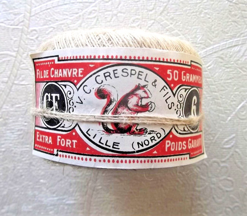 Ancienne pelote fil - pelote, chanvre