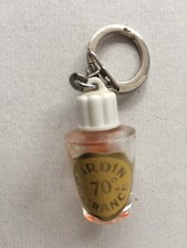 Ancien porte clé flacon  parfum jardin de france 70°