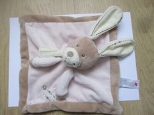 doudou plat carré lapin