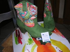 !!! portées 2 fois bottines cuir desigual 39 = 38 chaussures femme