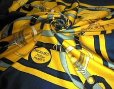 Foulard HERMES "EPERON D'OR" by Henri d'Origny / Collection Silk Scarf Hermes