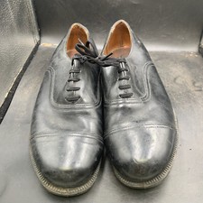 Chaussures De Ville En Cuir Noir De L'Armée Britannique - Taille UK 6 L