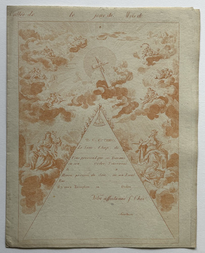 Franc maconnerie papier - franc,