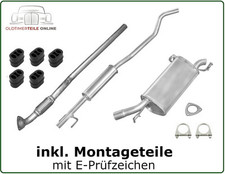 Échappement Neuf Complet pour Opel Corsa C 1.2+ 1.4 16V + Twinport 75 - 90 Ps